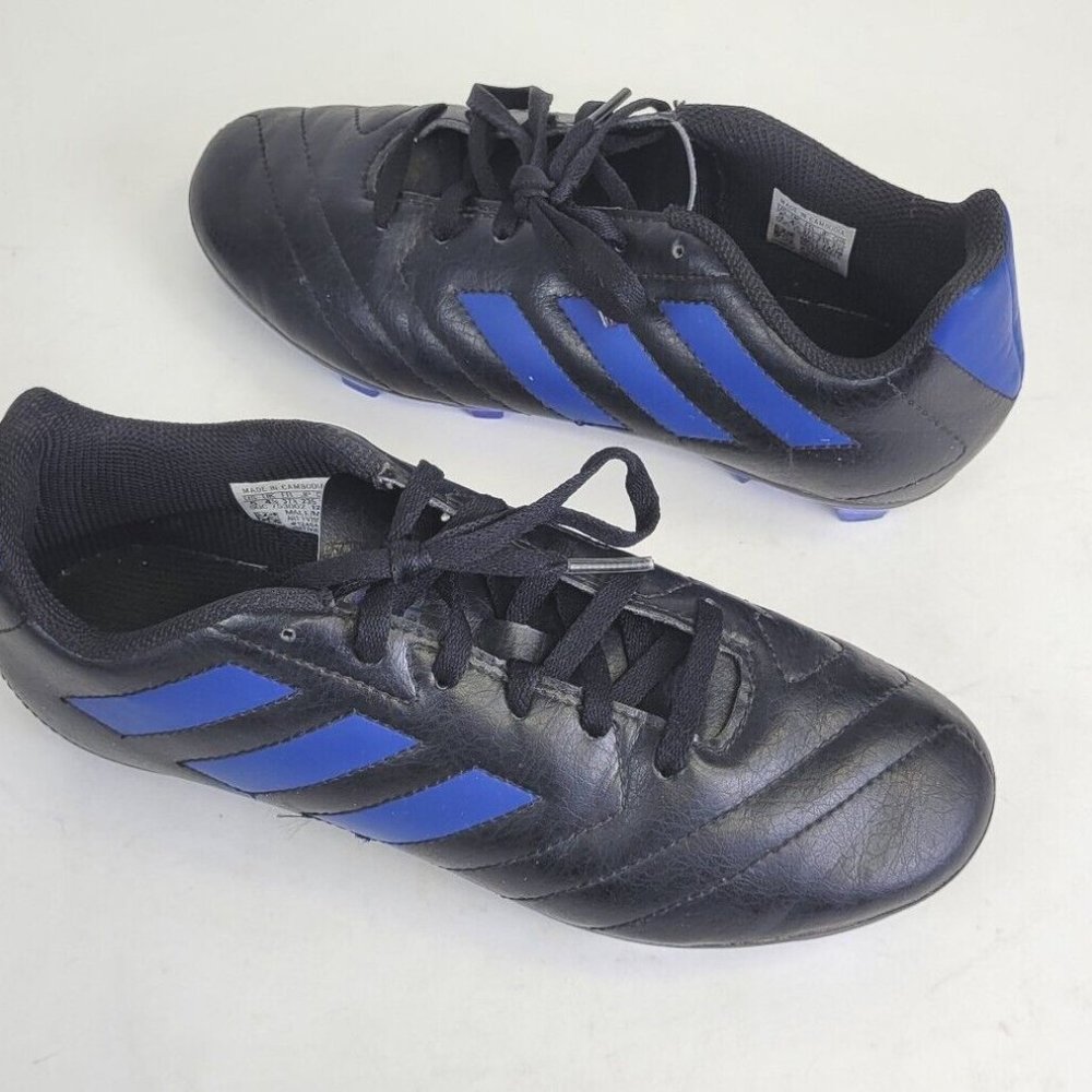 Youth Kids Sz 5 Adidas Boys Girls FV2894 Soccer Cleats Shoes Blue Black Goletto